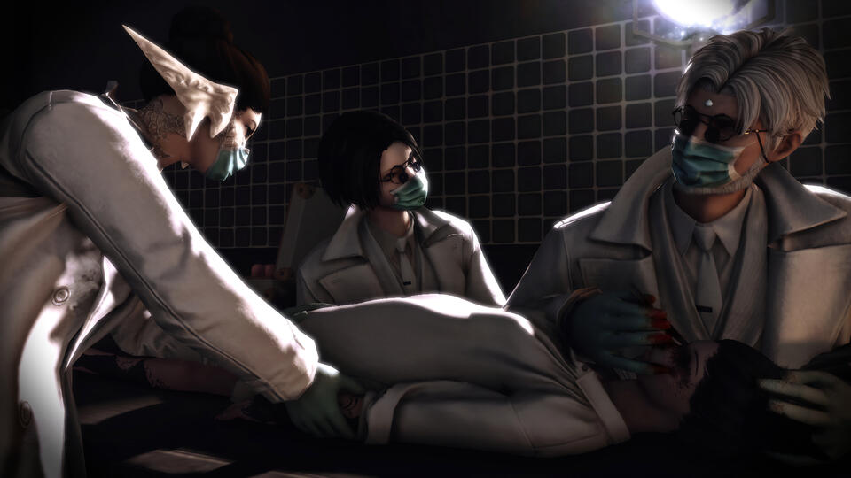 Prep for the implants.